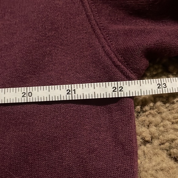 Pink Victoria Secret maroon hooded top with “Pink” sequin lettering Ladies Sz M - Picture 11 of 15